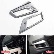 YAQUICKA 2x Car Interior Front Side Air Outlet Vent Frame Trim Cover For BMW 2 Series 218i 220i Gran