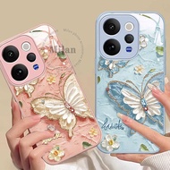 For Vivo V70 V60 V50 Casing Vivo V60 V50 Lite Casing Butterfly Wings with Camera Cover Lens Protecto