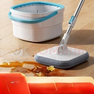 Mopping Gadget Mop Hand Wash-Free Single Barrel Lazy Household Automatic Spin-Drying Mop Square Rotating Mop/Separation Spin Floor Mop Bucket / Magic Spinning Mop Pail ​/