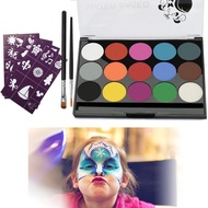 mefeny Face Paint 15 Color Set Body Paint White Paint Makeup Maternity Paint Face Paint Safe Non-Tox