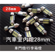 Double Pointed Interior Light 28mm White Light/Warm Trunk Car Door LED// Green Energy Industry Kaohs