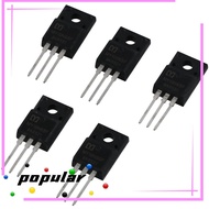 POPULAR 5pcs MOS Field-Effect Transistor, 10A 10N65F Mosfet, MY10N65F TO-220F Black 650V MOSFET Tran