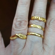 Cincin emas kuning asli 24k / cincin kawin emas