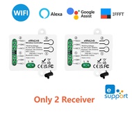 EweLink công tắc thông minh Wi-Fi AC 110V 220V 2CH Rơ Le thiết bị nhận inch Chế độ định giờ với Goog