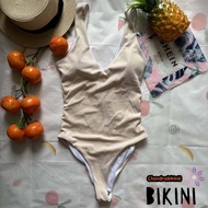 👙 SHEIN BIKINI ชุดว่ายน้ำแฟชั่น ชุดว่ายน้ำสีครีม พร้อมส่งจากไทย CREAM SIZE S L #SHCRM0012