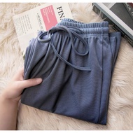 กางเกงผู้หญิงทันสมัย ขายาวผู้หญิง สีพื้น ผ้าร่องZARA เนื้อผ้านิ่ม สะดวกสบายและระบายอากาศได้ดี M488