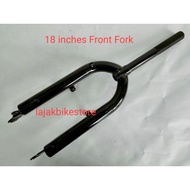 FORK BASIKAL 18" MTB / FORK BASIKAL / MTB FORK SAIZ 18" BLACK / FORK BASIKAL MTB V-BRAKE / DISC BRAK