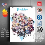 (READY STOCK) Hololive Production poster | Anima Wall Deco poster Sticker