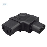 LIDU1 C8 to C13 Power Adapter Cable Right Angle IEC Female Outlet for Home Electronics