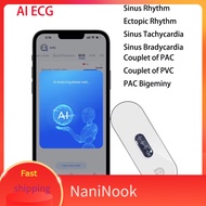 NaniNook  Bluetooth ECG Monitor With OLED EKG AI AnalysiArrhythmias Holter Heart Health Monitor Scre