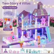 3D DIY Fantasy Princess Castle Villa Assembly Doll House Set Toys Girls Home Toys & 3D Kids Toys