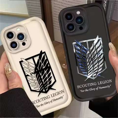 Attack On Titan LOGO Phone Case For iPhone 17 Air 16 16E 15 14 13 12 11 Pro Max X XS X S Max XR SE 2