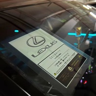 LEXUS สติกเกอร์ไฟฟ้าสถิตสำหรับตกแต่ง Is250/CT200h ES250 GS250 IS250 LX570 LX450d NX200t RC200t/Rx300