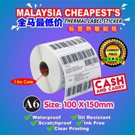 Thermal Label Sticker A6 350pcs/roll