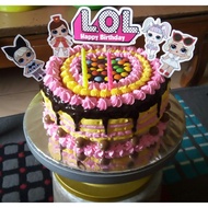 Kue Ulang Tahun Anak - topper LOL (bisa sesuai request Topper)