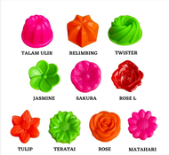 Cetakan Kue Kukus Isi 3 Lusin - Cetakan Jasmine Microwaveable - Cetakan Agar Pudding Kue Mini Kue Ta