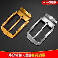304 Stainless Steel Pin Buckle Men Casual All-Match Pin Buckle Belt Buckle Belt Head 3.5cm 3.8cm Acc