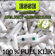 50g Busa filter klik Apel Juicy + menthol ice isi 2 ukuran ESSE