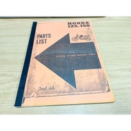 CB92 ⭐Motorcycle Parts List Book, Reprint, New,Pre -Order.