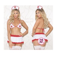 Underwear Feel White Split Nurse Outfit 1.5