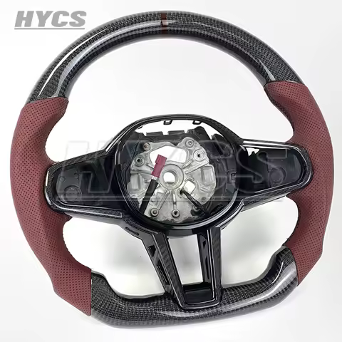 Carbon fiber and leather steering wheel for BMW M2 M3 M4 G80 G82 G83 G87 G30 G90 G81 G31 G32 G01 old