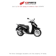 Plastic Set - Cover - Cover for HONDA Sh 125&150 Year 2009-2011 Black - Nhb25M Z1,Z3(125Cc)Z2,Z4(150