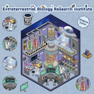 Alien Biology Research Institute Landscape Stickers Handbooks Creative Stickers