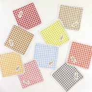 Gingham Lace Coaster by mnw.curated (square pattern Coaster with Lace every side)
