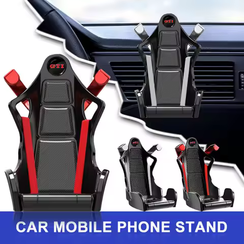 Universal Car Phone Holder Gravity Cell Phone Stand GPS Support Emblem For VW GTI Jetta MK5 Golf Pas