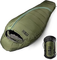 1TG Tactical Schlafsack 4 Jahreszeiten, Schlafsack Erwachsene, Kompakt & Warm für Outdoor. Camping, 