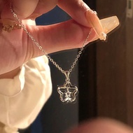 Kroean 925 Sliver Plated Star Charm Pendant Necklace Choker Women Jewelry