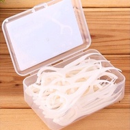 Dental Floss Box of 50 Fine Thread Dental Floss Toothpicks Floss Pick Floss Dispenser
