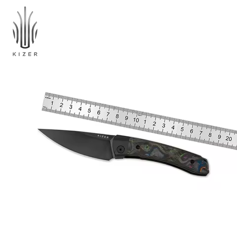 Kizer Folding Knife Mini MoMo Ki3663A2/Ki3663A3/Ki3663A4 Titanium Handle with S35VN/S90V/M390 Steel 