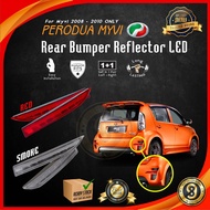 Perodua Myvi SE2 2008 - 2010 Rear Bumper Reflector Led Red / Smoke Cover With Light lampu bumper bel