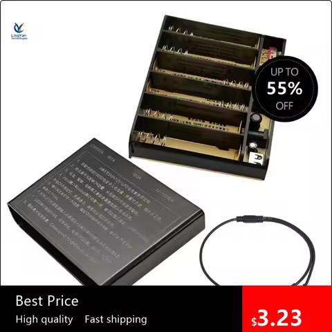 Best L6Y USB 5V 9V 12V Output UPS Power Banks Box 6x 18650 Battery for Router Cellphone