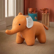 Stool Animal Wooden Cute Elephant Stool with Wheels Living Room Home Use Cartoon Low Stool Board Sto