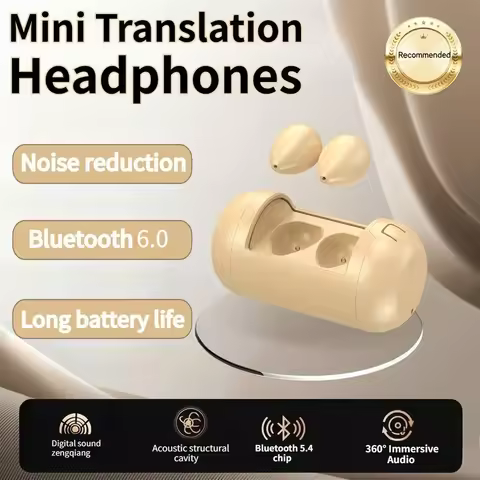 New Mini Sleep Bluetooth Translation Earphone Comfortable Wear Power Display in Ear Style Bluetooth 