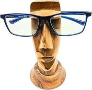 Seven Chakra Tree Hand-Carved Solid Wood Spectacle Holder – Rustic Desk Specs Stand & Sunglasses Org