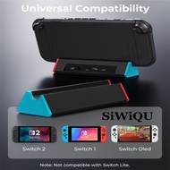 Portable Charging Dock Station For Switch 2/OLED/1，With 4K 120Hz HDMI Adapter/Type C Port/USB Port，S