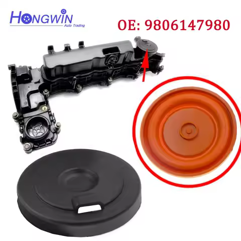 9806147980 New PCV Valve Cover Repair Kit Valve Cap With Membrane For Citroen Peugeot 2.0 HDI and Fo