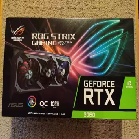 Original ASUS NVIDIA GeForce RTX 3080 ROG STRIX GAMING OC Edition Graphics Card - IN HAND