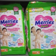 MERRIES PANTS XL38 POPOK PAMPERS MURAH