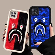 GK-6 Bape Shark Silicone Black White Casing for OPPO Realme Reno F17 4F C11 A93 C20A A16K A16E C20 P