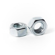 10 Pcs M4 WHITE GALVANIZED NUTS KEY 7 M4 White Nuts M 4 GALPANIS Skru M4