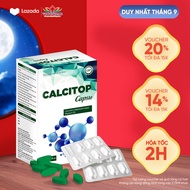 Canxi Hữu Cơ Nano và Vitamin D3 K2 MK7 KẼM MA GIÊ CALCITOP CAPSU Hộp 60v