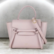 「JL精品代購」98新 Celine 粉鯰魚包Belt Pico