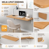 Rajakayu 2cm Thick Foldable Wall Table 100x50 100x40 80x50 80x40 Woodennatural