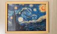 puzzle art with frame- Starry night 名畫拼圖連木框
