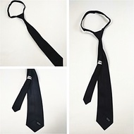 Tie Sekolah Zip Navy Blue.Tie Budak Zip Biru Gelap