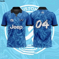 bozibb Jersey Custom Name Number Retro Collar Baju T Shirt Berkolar Lelaki Kanak Kanak Plus Size Team Wear Baju Kelas Jersi Viral Streetwear E-sports Jersi Unisex